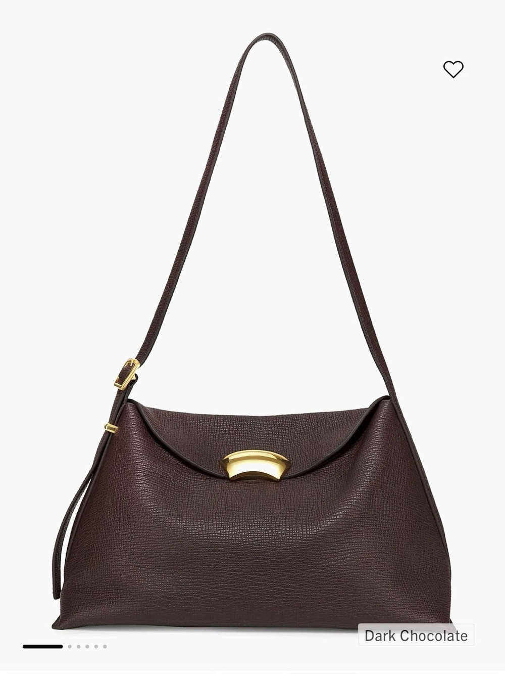 NWT 3.1 Phillip Lim ID Leather Shoulder Bag – Dark Chocolate Brown